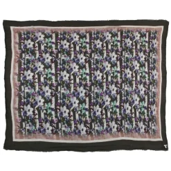 813 - Annalisa Giuntini - Cashmere Scarf with Little and Elegant Flowers - Scarves and Foulard - Scarf of High Quality Luxury - Avvenice