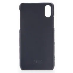2 ME Style - Case Croco Black - iPhone X / XS - Crocodile Leather Cover - Avvenice