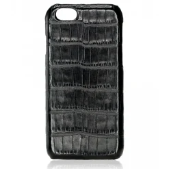 2 ME Style - Case Croco Black - iPhone 8 / 7 - Leather Cover - Avvenice