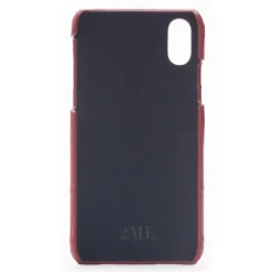 2 ME Style - Case Croco Rouge Vif - iPhone X / XS - Crocodile Leather Cover - Avvenice