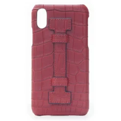 2 ME Style - Case Fingers Croco Red / Red - iPhone XS Max - Crocodile Leather Cover - Avvenice