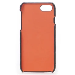 2 ME Style - Case Fingers Croco Green / Orange - iPhone 8 Plus / 7 Plus - Crocodile Leather Cover - Avvenice