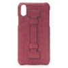 2 ME Style - Case Fingers Croco Red / Red - iPhone X / XS - Crocodile Leather Cover - Avvenice