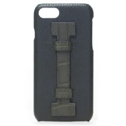 2 ME Style - Case Fingers Leather Green / Croco Green - iPhone 8 Plus / 7 Plus - Crocodile Leather Cover - Avvenice