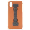 2 ME Style - Case Fingers Leather Orange / Croco Green - iPhone X / XS - Crocodile Leather Cover - Avvenice