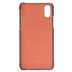 2 ME Style - Case Fingers Leather Orange / Croco Green - iPhone X / XS - Crocodile Leather Cover - Avvenice
