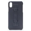 2 ME Style - Case Fingers Leather Black / Croco Black - iPhone X / XS - Crocodile Leather Cover - Avvenice