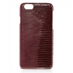 2 ME Style - Case Lizard Bordeaux Lisse Glossy - iPhone 8 Plus / 7 Plus - Leather Cover - Avvenice