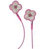 2 ME Style - Earphones In-Ear Pink Flowers Swarovski - Avvenice