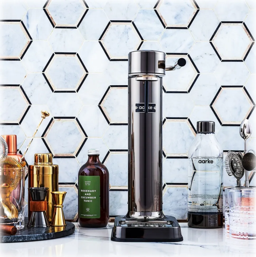 Aarke - Carbonator 3 - Aarke Sparkling Water Maker - Black Chrome - Smart Home - Sparkling Water Maker - Avvenice