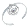 Ab Ove - Bracelet in Silver with River Baroque Pearl - Kinetic Collection - Handcrafted Bracelet - High Quality Luxury - Avvenice