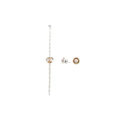 Ab Ove - Round Earrings in Silver with River Pearls - Venus Collection - Handcrafted Earrings - High Quality Luxury - Avvenice