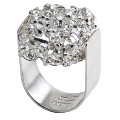 Ab Ove - Twine Square Ring in Silver - Twine Collection - Handcrafted Ring - High Quality Luxury - Avvenice