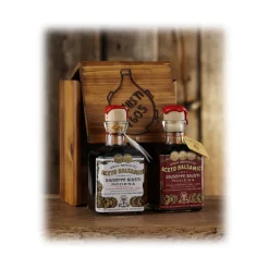 Acetaia Giuseppe Giusti - Modena 1605 - Duetto Rustico - Wooden Gift Collections - Balsamic Vinegar of Modena I.G.P. - Avvenice