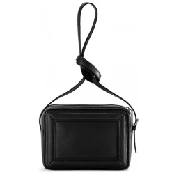 Aleksandra Badura - Camera Bag - Goatskin Mini Bag - Black - Luxury High Quality Leather Bag - Avvenice