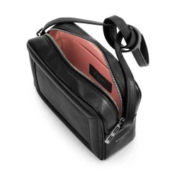Aleksandra Badura - Camera Bag - Goatskin Mini Bag - Black - Luxury High Quality Leather Bag - Avvenice