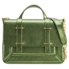 Aleksandra Badura - Candy Bag Postina - Calfskin Shoulder Bag - Olive - Luxury High Quality Leather Bag - Avvenice