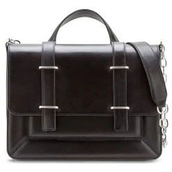 Aleksandra Badura - Candy Bag Postina - Calfskin Shoulder Bag - Onyx - Luxury High Quality Leather Bag - Avvenice