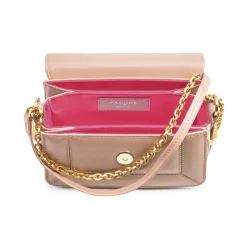 Aleksandra Badura - Candy Bag Mini - Goatskin Shoulder Bag - Blush - Luxury High Quality Leather Bag - Avvenice
