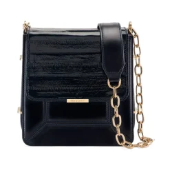 Aleksandra Badura - Candy Bag - Python & Eel Shoulder Bag - Midnight Blue - Luxury High Quality Leather Bag - Avvenice