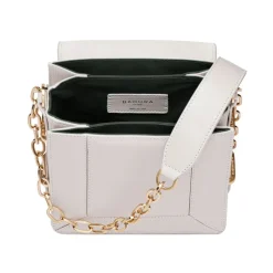 Aleksandra Badura - Candy Bag - Stingray & Calfskin Shoulder Bag - Pistachio and White Ice - Luxury High Quality Leather Bag - Avvenice