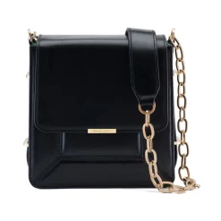 Aleksandra Badura - Candy Bag - Calfskin Shoulder Bag - Carbon Black - Luxury High Quality Leather Bag - Avvenice