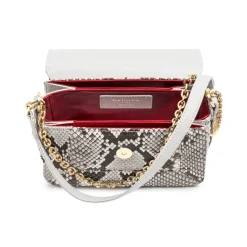 Aleksandra Badura - Candy Bag Mini - Python Shoulder Bag - Stone - Luxury High Quality Leather Bag - Avvenice