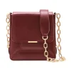 Aleksandra Badura - Candy Bag - Calfskin Shoulder Bag - Marsala - Luxury High Quality Leather Bag - Avvenice