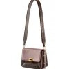 Aleksandra Badura - Candy Bag Large - Python & Calfskin Shoulder Bag - Cocoa - Luxury High Quality Leather Bag - Avvenice