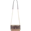 Aleksandra Badura - Candy Bag Mini - Python Shoulder Bag - Taupe & Purple - Luxury High Quality Leather Bag - Avvenice