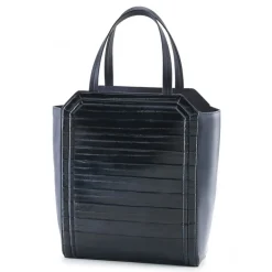 Aleksandra Badura - Clio Bag - Calfskin & Eel Bag - Midnight Blue - Luxury High Quality Leather Bag - Avvenice