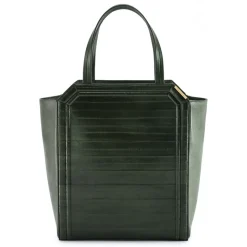Aleksandra Badura - Clio Bag - Calfskin & Eel Bag - Pine - Luxury High Quality Leather Bag - Avvenice