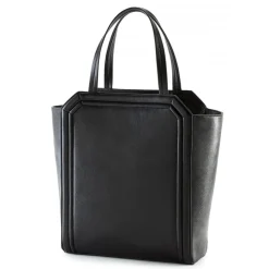 Aleksandra Badura - Clio Bag - Goatskin Bag - Carbon Black - Luxury High Quality Leather Bag - Avvenice