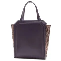 Aleksandra Badura - Clio Bag - Calfskin & Snake Bag - Purple - Luxury High Quality Leather Bag - Avvenice