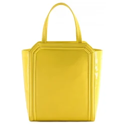 Aleksandra Badura - Clio Bag - Calfskin & Snake Bag - Lemon - Luxury High Quality Leather Bag - Avvenice