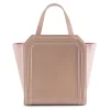 Aleksandra Badura - Clio Mini Bag - Calfskin Shopper Bag - Blush - Luxury High Quality Leather Bag - Avvenice