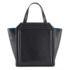 Aleksandra Badura - Clio Mini Bag - Goatskin Shopper Bag - Onyx - Luxury High Quality Leather Bag - Avvenice