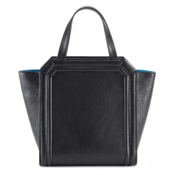 Aleksandra Badura - Clio Mini Bag - Goatskin Shopper Bag - Onyx - Luxury High Quality Leather Bag - Avvenice