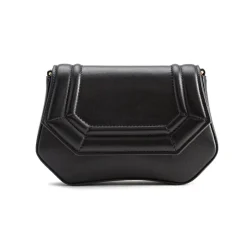 Aleksandra Badura - Etoile Mini Bag - Calfskin Shoulder Bag - Onyx - Luxury High Quality Leather Bag - Avvenice