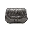 Aleksandra Badura - Etoile Mini Bag - Python Shoulder Bag - Graphite - Luxury High Quality Leather Bag - Avvenice