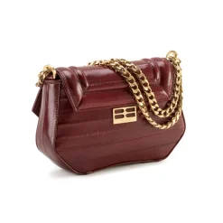 Aleksandra Badura - Etoile Mini Bag - Eel Shoulder Bag - Marsala - Luxury High Quality Leather Bag - Avvenice