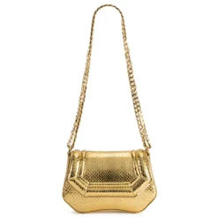 Aleksandra Badura - Etoile Mini Bag - Python Shoulder Bag - Gold - Luxury High Quality Leather Bag - Avvenice