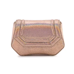 Aleksandra Badura - Etoile Mini Bag - Crackle Calfskin Shoulder Bag - Blush - Luxury High Quality Leather Bag - Avvenice