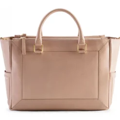 Aleksandra Badura - Ladylike Medium Bag - Calfskin Top-Handle Tote Bag - Blush - Luxury High Quality Leather Bag - Avvenice