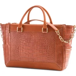 Aleksandra Badura - Ladylike Medium Bag - Alligator & Calfskin Top-Handle Tote Bag - Deep Teal - Luxury High Quality Leather Bag - Avvenice