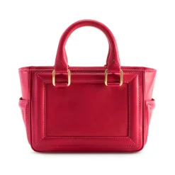 Aleksandra Badura - Ladylike Mini Bag - Calfskin Top-Handle Tote Bag - Fuchsia - Luxury High Quality Leather Bag - Avvenice