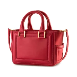 Aleksandra Badura - Ladylike Mini Bag - Calfskin Top-Handle Tote Bag - Fuchsia - Luxury High Quality Leather Bag - Avvenice
