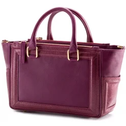 Aleksandra Badura - Ladylike Bag - Lizard & Calfskin Top-Handle Tote Bag - Richelieu - Luxury High Quality Leather Bag - Avvenice