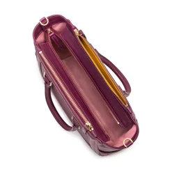 Aleksandra Badura - Ladylike Bag - Lizard & Calfskin Top-Handle Tote Bag - Richelieu - Luxury High Quality Leather Bag - Avvenice