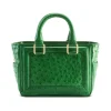 Aleksandra Badura - Ladylike Mini Bag - Ostrich Top-Handle Tote Bag - Green - Luxury High Quality Leather Bag - Avvenice